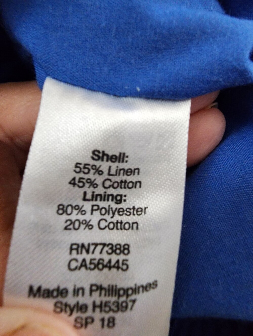 J.Crew Scalloped Hem Blue Linen Blend Women’s Mini Skirt Size 2 - Picture 7 of 7
